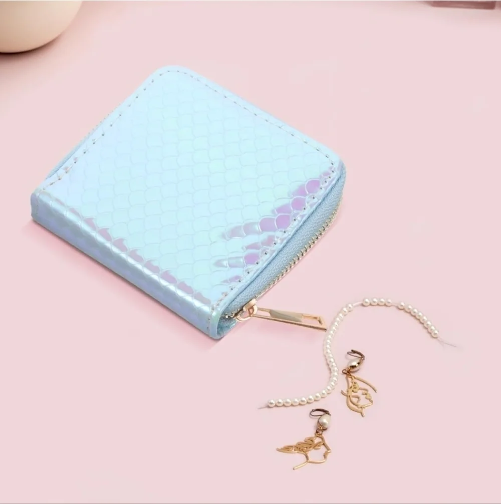 Iridescent Blue Wallet